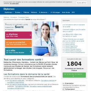 Diplomeo : formation santé